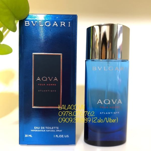 [30ml] Nước hoa Nam BVLGARI Aqva Pour Homme Atlantiqve