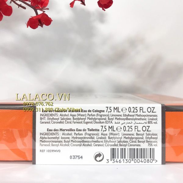 Nước hoa Hermes Women Gift set mini Hermes 4 pc