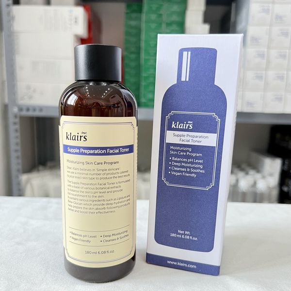 Nước hoa hồng Dear, Klairs Supple Preparation Unscented Toner 180ml