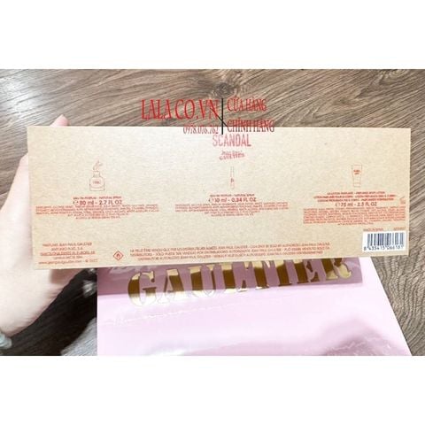 Bộ nước hoa Nữ Giftset Jean Paul Gaultier Scandal 3 Pieces;  Quyến rũ, Thu Hút, Lôi Cuốn