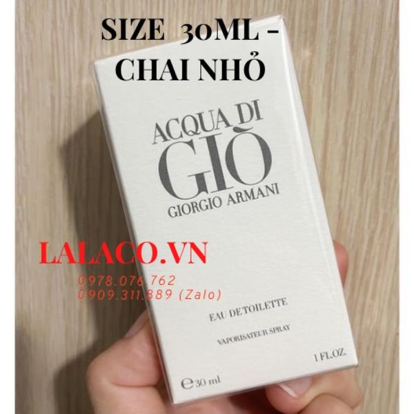 [30ml/ 100ml] Nước hoa nam Giorgio Armani Acqua Di Gio - gio trắng