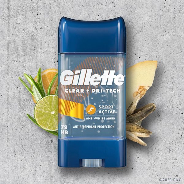 Lăn khử mùi nam Gillette Clear Gel 107g Sport Active , Arctic Ice , Cool Wave - Hàng Nhập Khẩu Chính Hãng