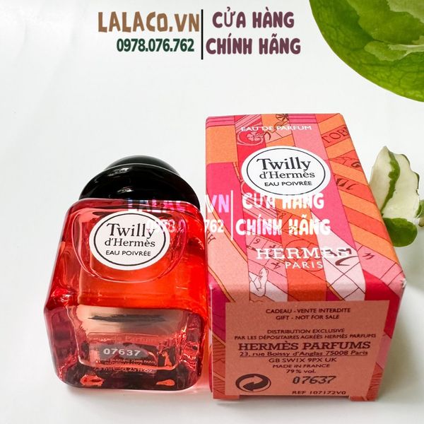 [Mini] Nước Hoa Nữ Twilly d'Hermes Eau Poivree EDP  7.5ml - Hàng Pháp; Sang trọng, Trẻ trung, Tinh tế