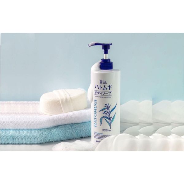 Sữa Tắm Trắng Da Hatomugi Moisturizing Washing Hạt Ý Dĩ, Sữa Dưỡng Thể Mịn Da Nội Địa Nhật Bản 600-800ml