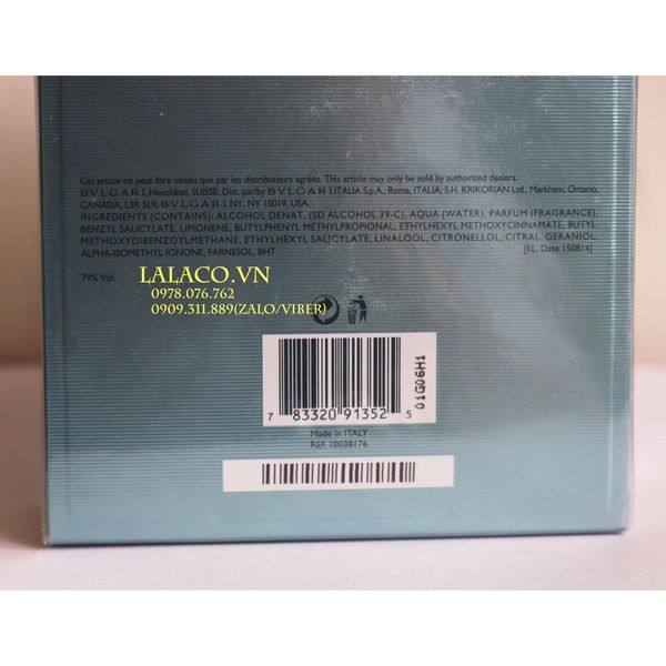 Nước Hoa Nam Bvlgari Aqva Pour Homme Marine 100ml