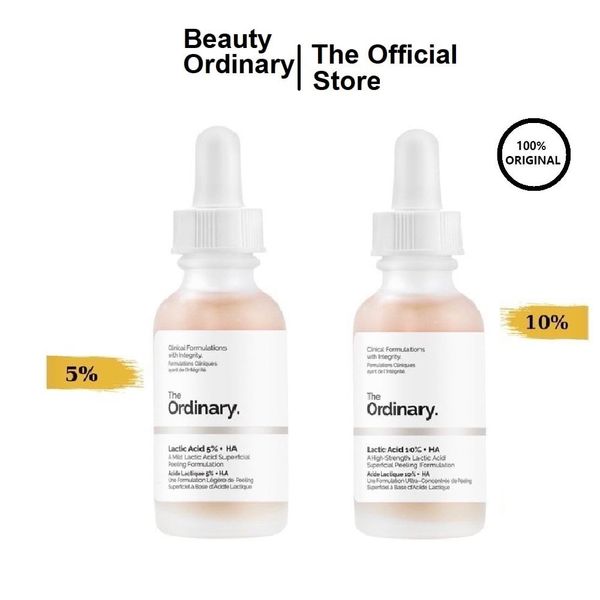 Serum tẩy da chết The Ordinary Lactic Acid 5 - 10% + HA 2% - Hỗ trợ sáng da, giảm thâm 30ml