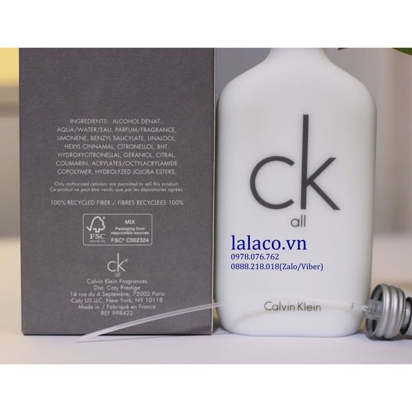 Nước hoa Calvin Klein CK All 100ml