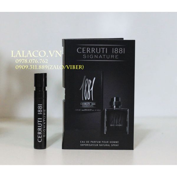 [ vial ] nước hoa cerruti 1881 signature 1ml