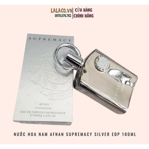 Nước Hoa Nam Afnan Supremacy Silver EDP 100ml