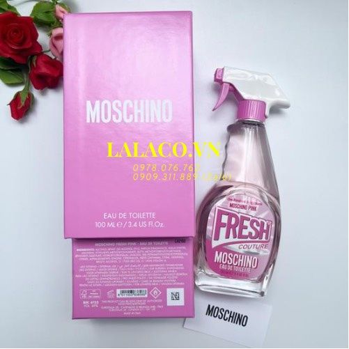 Nước hoa Nữ Moschino Fresh Pink Couture EDT 100ml; ngọt ngào của bưởi hồng và quyến rũ của xạ hương