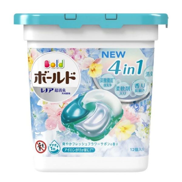 [ Dạng hộp ] Viên Giặc Xả Quần Áo Gel Ball  4D, Viên giặc máy, Nhật Bản  11 viên