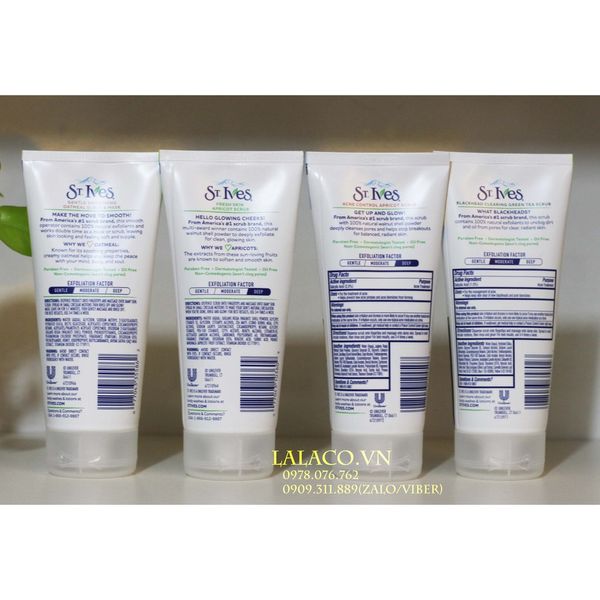 [ Tuýp 170g ] Sữa rửa mặt tẩy da chết St.ives