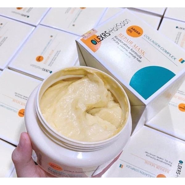 Kem ủ tóc Olexrs Hair Salon Collagen Complex 500ml phục hồi siêu mượt