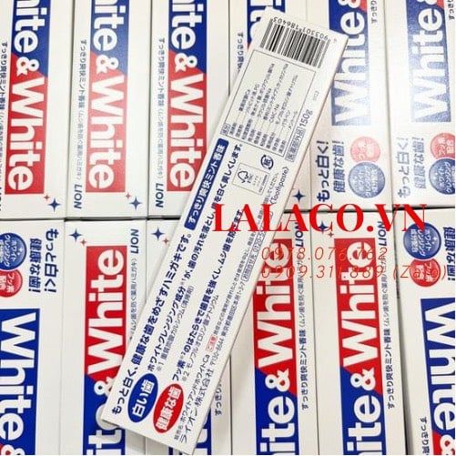 Kem đánh răng White & White Nhật Lion 150g