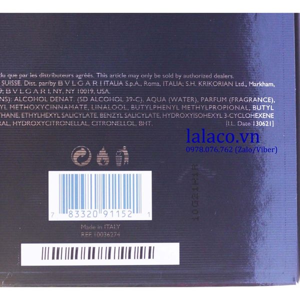 [50ml/100ml] Nước hoa Nam Bvlgari Aqva Pour Homme EDT