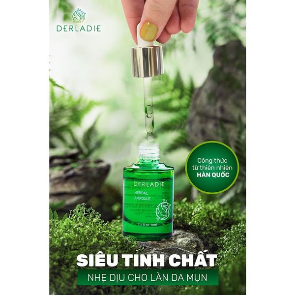 [ Có Quà tặng ] [NHẬP KHẨU CHÍNH HÃNG CÓ TEM] Serum Tràm Trà Derladie Tinh Chất Giảm Mụn Herbal Ampoule For Blemish 30ml