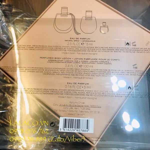 Bộ Gift Set Nước Hoa Nữ Chloe Nomade 3 món - Hàng Pháp