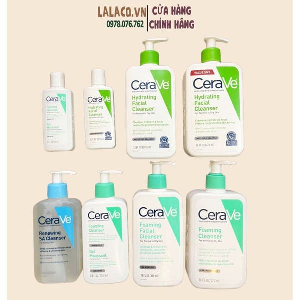[ Nhiều size ] Sữa Rửa Mặt CeraVe SA Smoothing, Hydrating, Foaming Cleanser - Cho Da Dầu Mụn, Khô, Nhạy Cảm