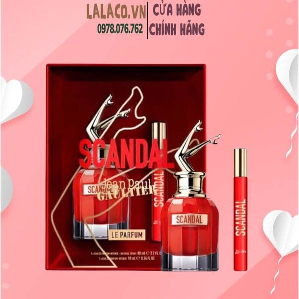Bộ nước hoa Jean Paul Gaultier Scandal Estuche Le Parfum Edp 80ml + 10ml