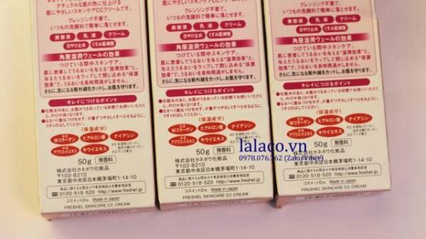 Kem trang điểm CC Kanebo Freshel CC cream SPF 32 PA++ 50gr Nhật Bản