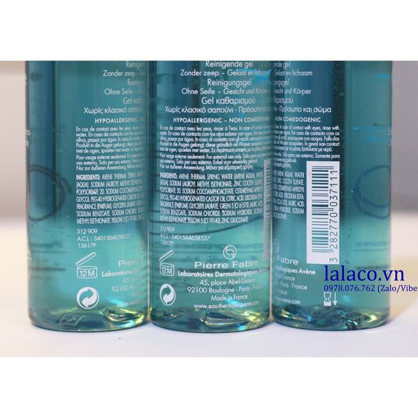 Sữa rửa mặt Avene 100ml dành cho da dầu, mụn và nhạy cảm - Pháp