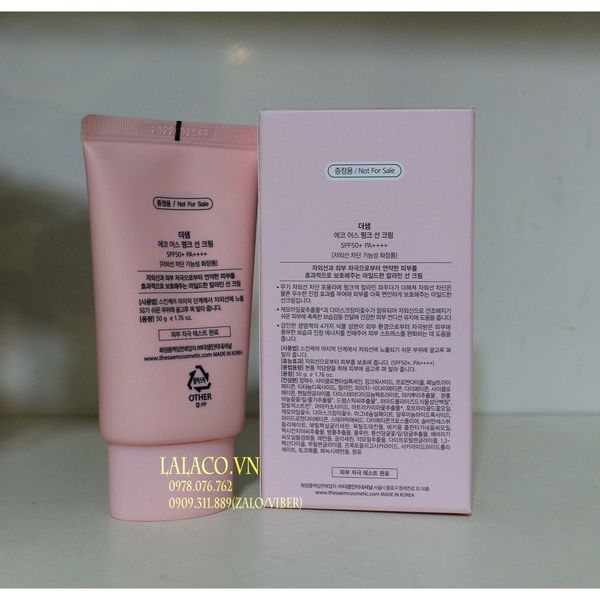Kem Chống Nắng The Saem Eco Earth Power Pink Sun Cream