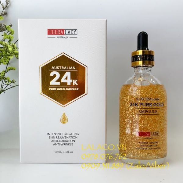 Serum dưỡng da Thera Lady Australian 24K Pure Gold Ampoule 100ml Của Úc