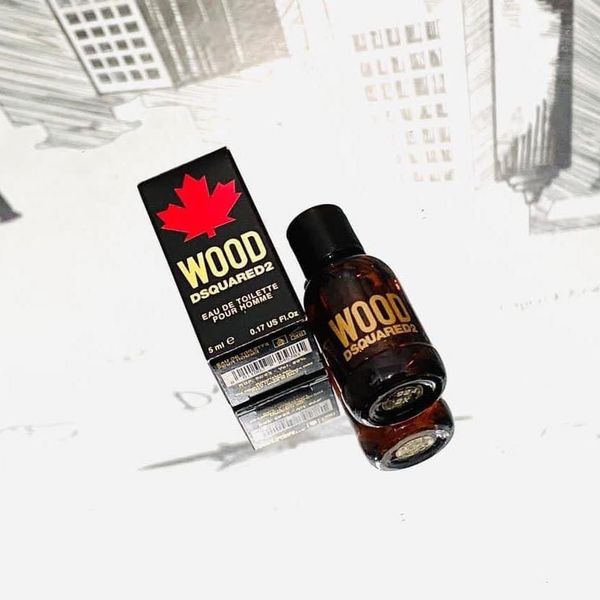 [ Mini ] Nước hoa nam DSQUARED² Wood Pour Homme EDT 5ml