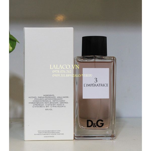 Nước Hoa Nữ Dolce & Gabbana D&G 3 L'imperatrice EDT 100ml