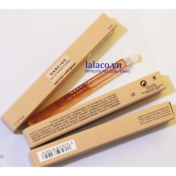 Ống nước Hoa mini Narciso Poudree 10ml