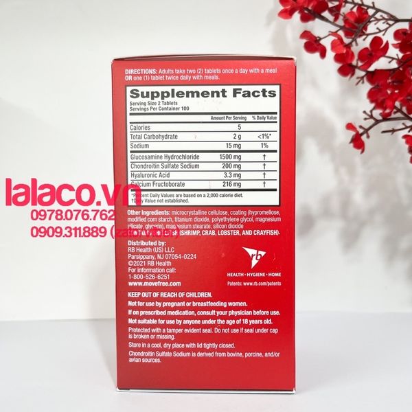 Viên uống Glucosamine Schiff Move Free 200 viên