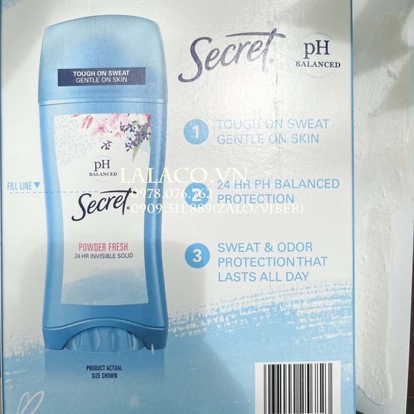 Lăn khử mùi secret Mỹ; dạng sáp