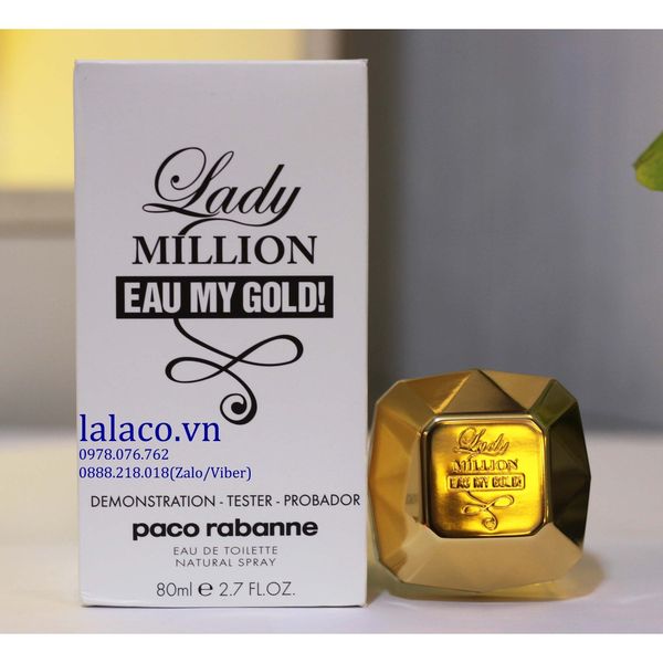Nước Hoa Tester Lady Million Eau My Gold 80ml