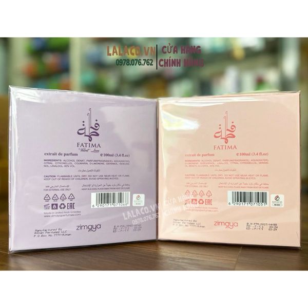NƯỚC HOA DUBAI NỮ Afnan Zimaya Fatima EXTRAIT DE PARFUME - 100ML