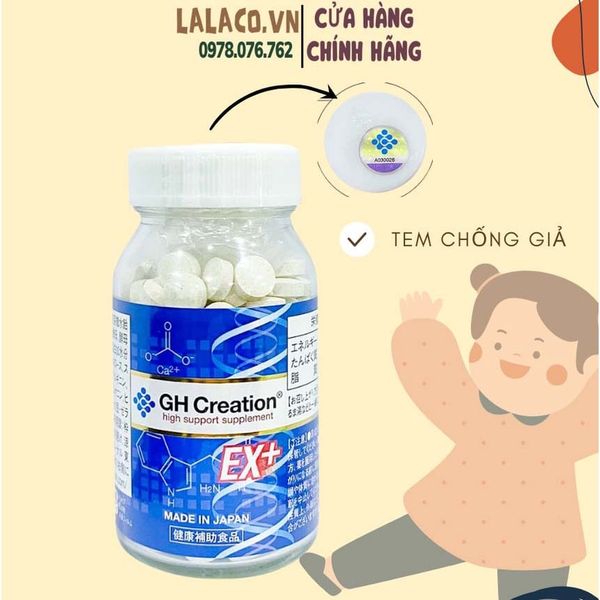 Viên uống hỗ trợ tăng chiều cao GH Creation EX 270 viên Nhật Bản