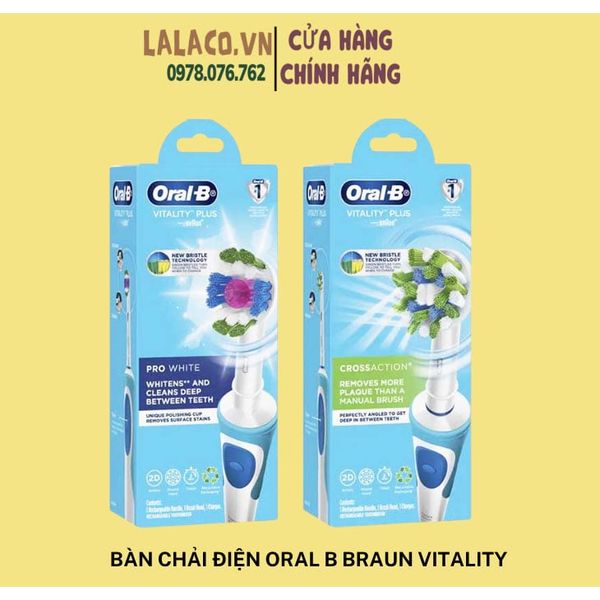 Bàn chải đánh răng điện Oral-B Vitality Braun
