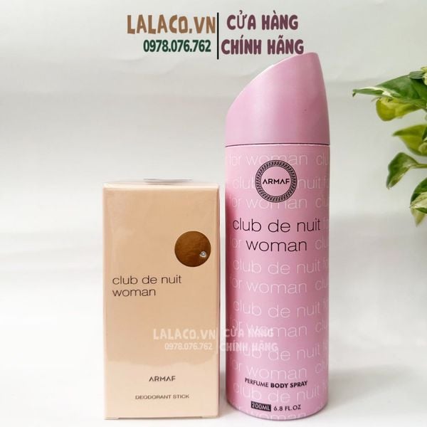 Lăn khử mùi , xịt thơm hương nước hoa quyến rũ ARMAF Club De Nuit Man / Women  cho Nam và Nữ