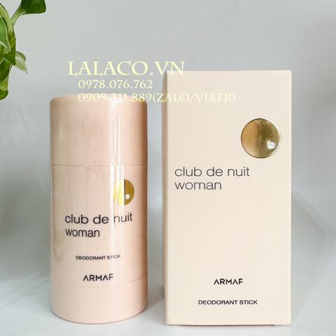 Lăn Khử Mùi Nữ Armaf Club De Nuit For Women 75gr; sang trọng, quyến rũ, ngọt ngào.