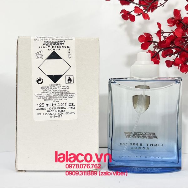 [ Tester ] Nước hoa Nam Ferrari Scuderia Ferrari Light Essence Acqua 125ml - hàng Ý