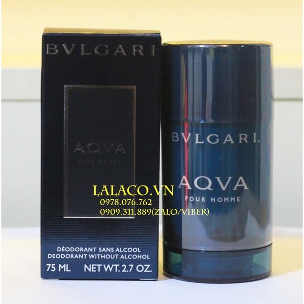 Lăn khử mùi nước hoa Bvlgari Aqva Pour Homme 75ml