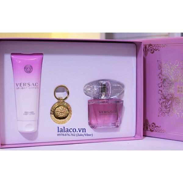 {Sale duy nhất 1 bộ} Bộ Nước Hoa Gift Versace Bright Crystal 3pc