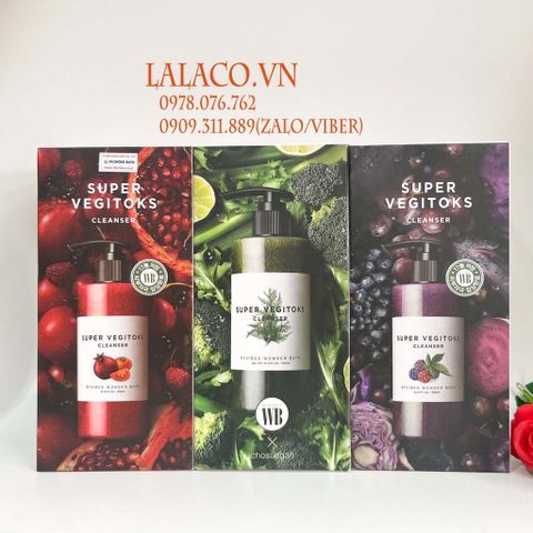Sữa Rửa Mặt Byvibes Wonder Bath Super Vegitoks Cleanser 300ml chiết xuất rau củ
