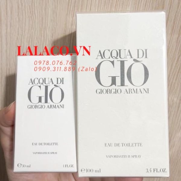 [30ml/ 100ml] Nước hoa nam Giorgio Armani Acqua Di Gio - gio trắng