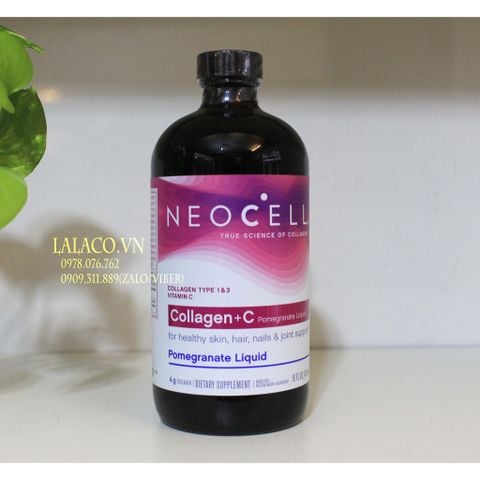 Nước Uống Collagen Lựu Neocell Collagen + C 473 ml Pomegranate Liquid Mỹ - Mẫu mới