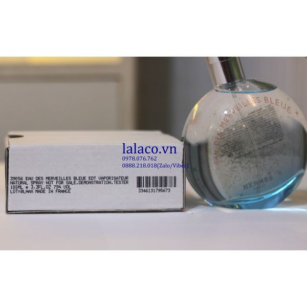 Nước hoa Tester Hermes Eau Des Merveilles Bleue EDP 100ml