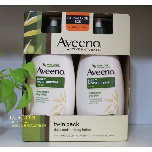 [ Date 2022] Dưỡng thể làm mịn da Aveeno Active Naturals 591ml