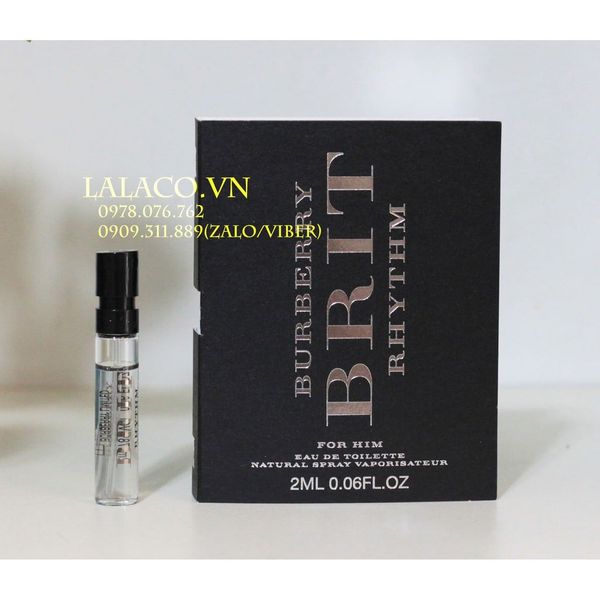 [ Vial ] nước hoa burberry brit rhythm 2ml