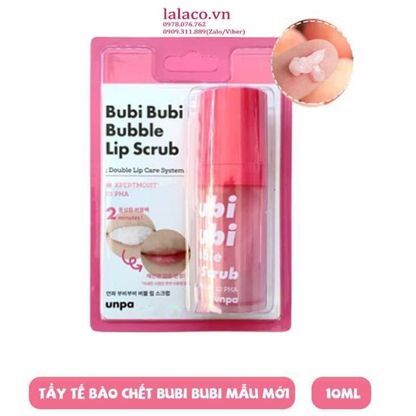 Tẩy Tế Bào Chết Môi Sủi Bọt Bubi Bubi Lip By Unpa