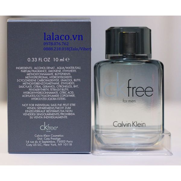 Nước Hoa mini Nam Calvin Klein CK Free 10ml