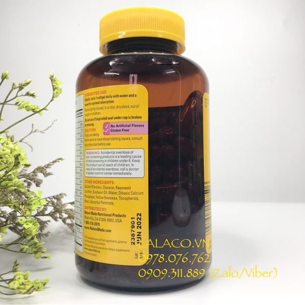 [150 Viên] Thuốc Bổ Cho Bà Bầu Nature Made Prenatal Multi DHA 150 viên